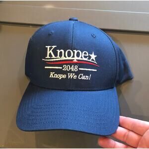 NWT Parks and Recreation Leslie Knope 2048 Knope We Can! Blue Hat Gift Christmas
